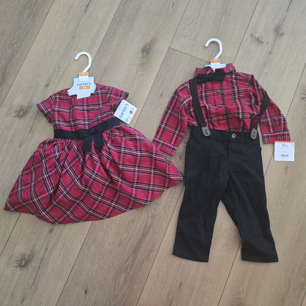 Christman Holiday Twins Twin Matching Outfits